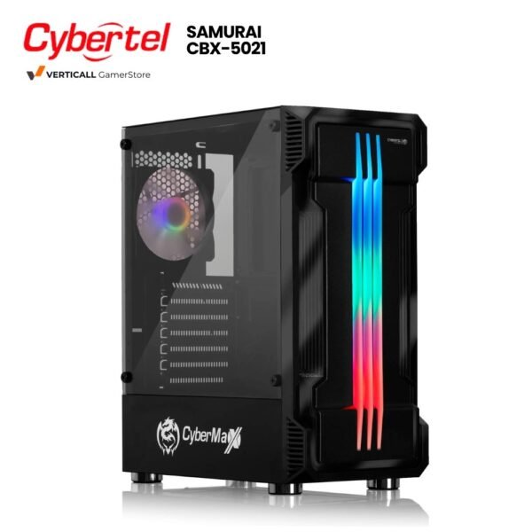 CASE CYBERTEL SAMURAI CBX5021, S/N FUENTE, VIDRIO TEMPLADO