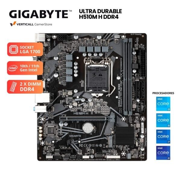 PLACA GIGABYTE H510M H ULTRA DURABLE, SOCKET LGA 1200, DDR4