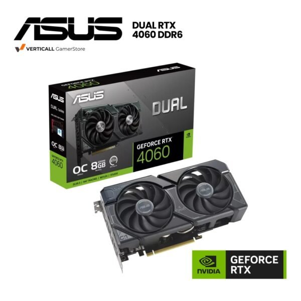 TARJETA DE VIDEO ASUS GEFORCE DUAL RTX 4060 DDR6 OC, 8GB