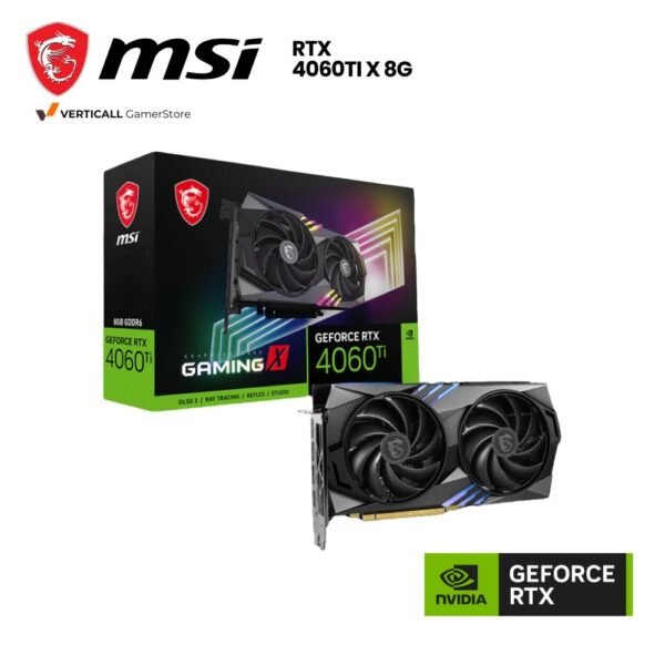 TARJETA DE VIDEO MSI GEFORCE RTX 4060Ti GAMING X 8G, 8GB