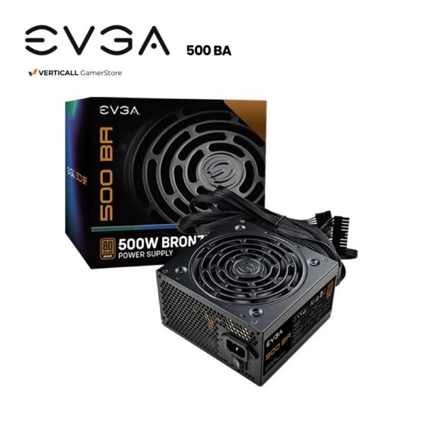 FUENTE DE PODER 500W EVGA 500BA, 80 PLUS BRONZE