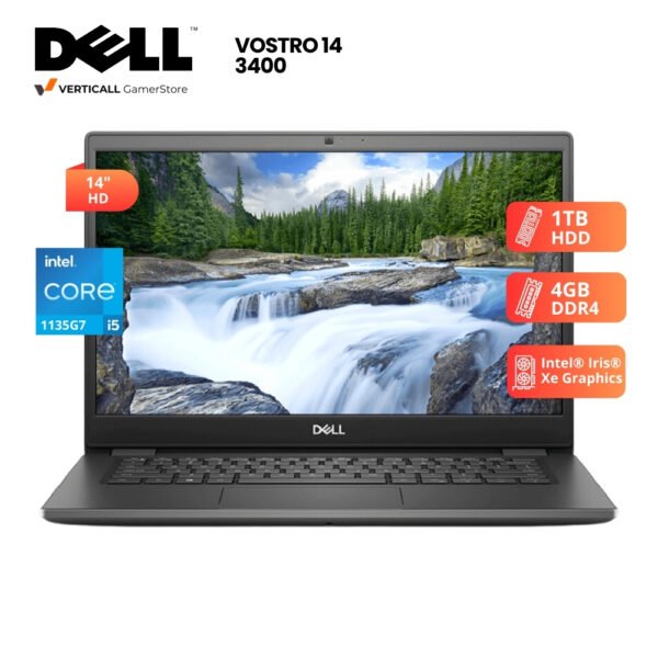 LAPTOP DELL VOSTRO 3400 CORE I5-1135G7, 4GB DDR4, 1TB SSD, 14" FHD