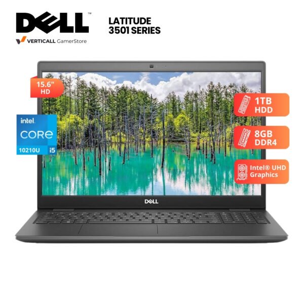 LAPTOP DELL LATITUDE 3510 CORE I5-10210U, 8GB DDR4, 1TB HDD, 15.6" HD