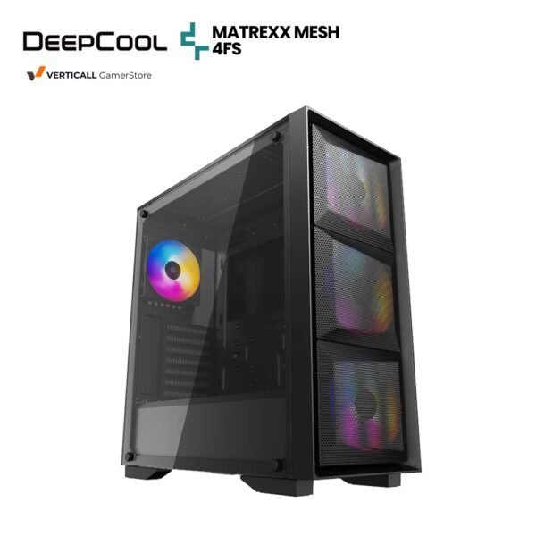 CASE DEEPCOOL MATREXX 55 MESH 4FS, S/N FUENTE, VIDRIO TEMPLADO