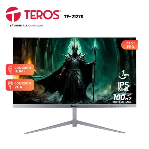 MONITOR 21.5" TEROS TE-2127S, 100HZ, FHD, PANEL IPS