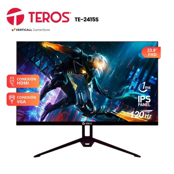 MONITOR 23.8" TEROS TE-2415S, 120HZ, FHD, PANEL IPS