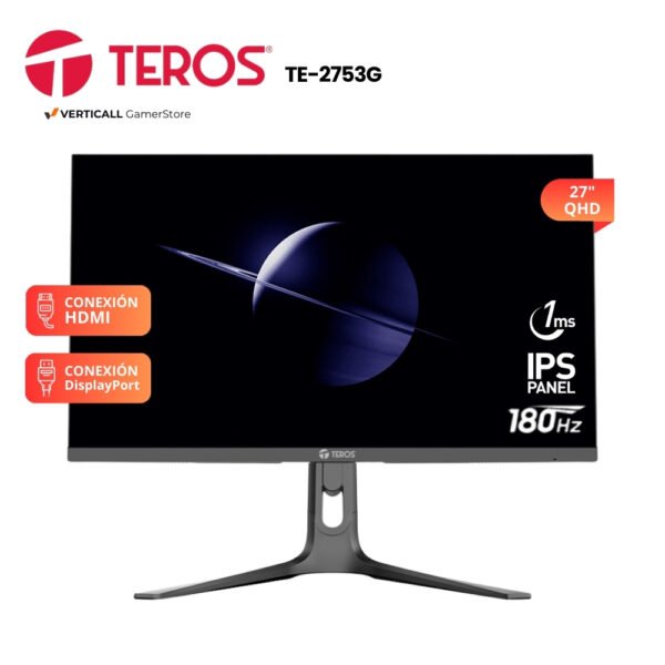 MONITOR 27" TEROS TE-2753G, 180HZ, QHD, PANEL IPS