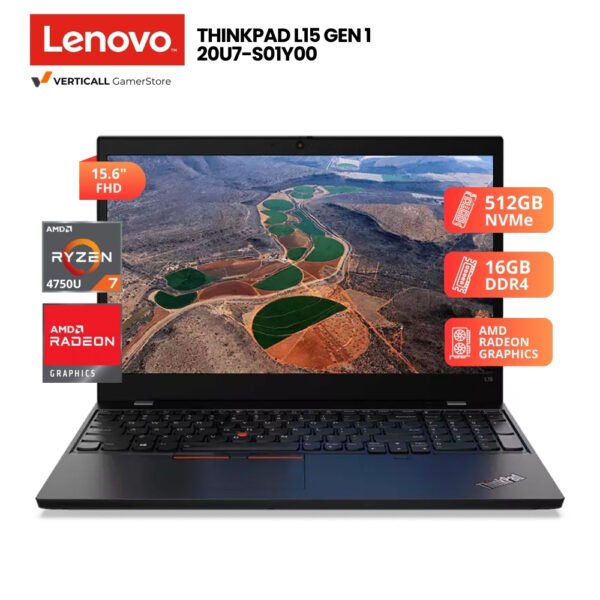 LAPTOP LENOVO THINKPAD L15 GEN 1 RYZEN 7-4750U, 16GB DDR4, 512GB SSD, 15.6″ FHD