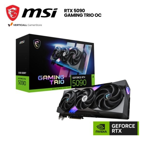 TARJETA DE VIDEO MSI GAMING TRIO OC RTX 5090, 32GB GDDR7