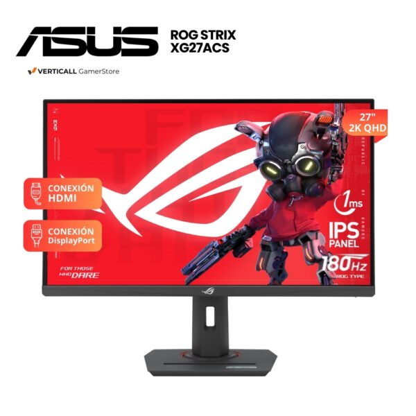 MONITOR 27" ASUS ROG STRIX XG27ACS, 180HZ, QHD, PANEL IPS