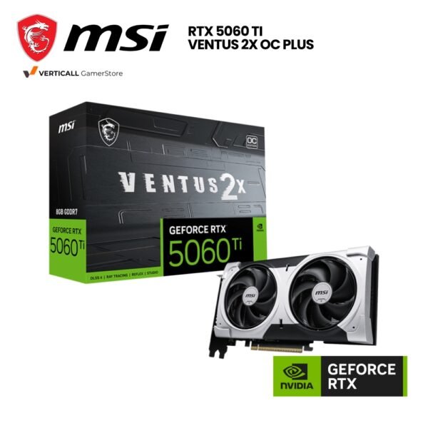 TARJETA DE VIDEO MSI VENTUS 2X OC PLUS RTX 5060TI, 8GB GDDR7