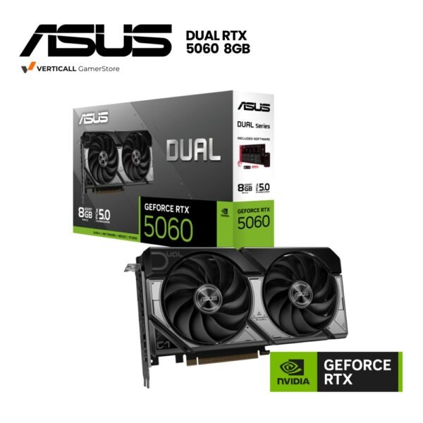 TARJETA DE VIDEO ASUS GEFORCE DUAL RTX 5060, 8GB