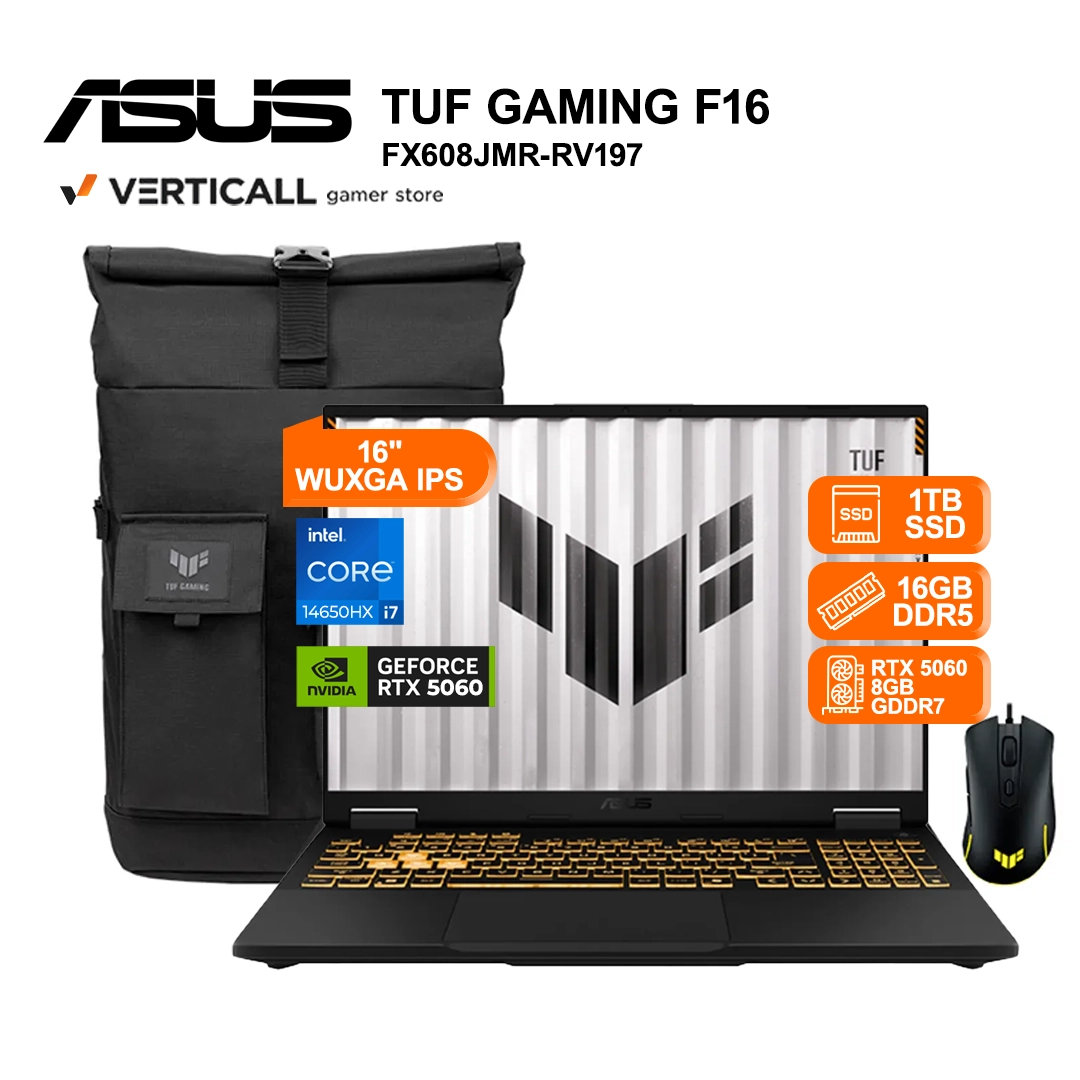 TUF F16 CORE I7 CON MOCHILA Y MOUSE