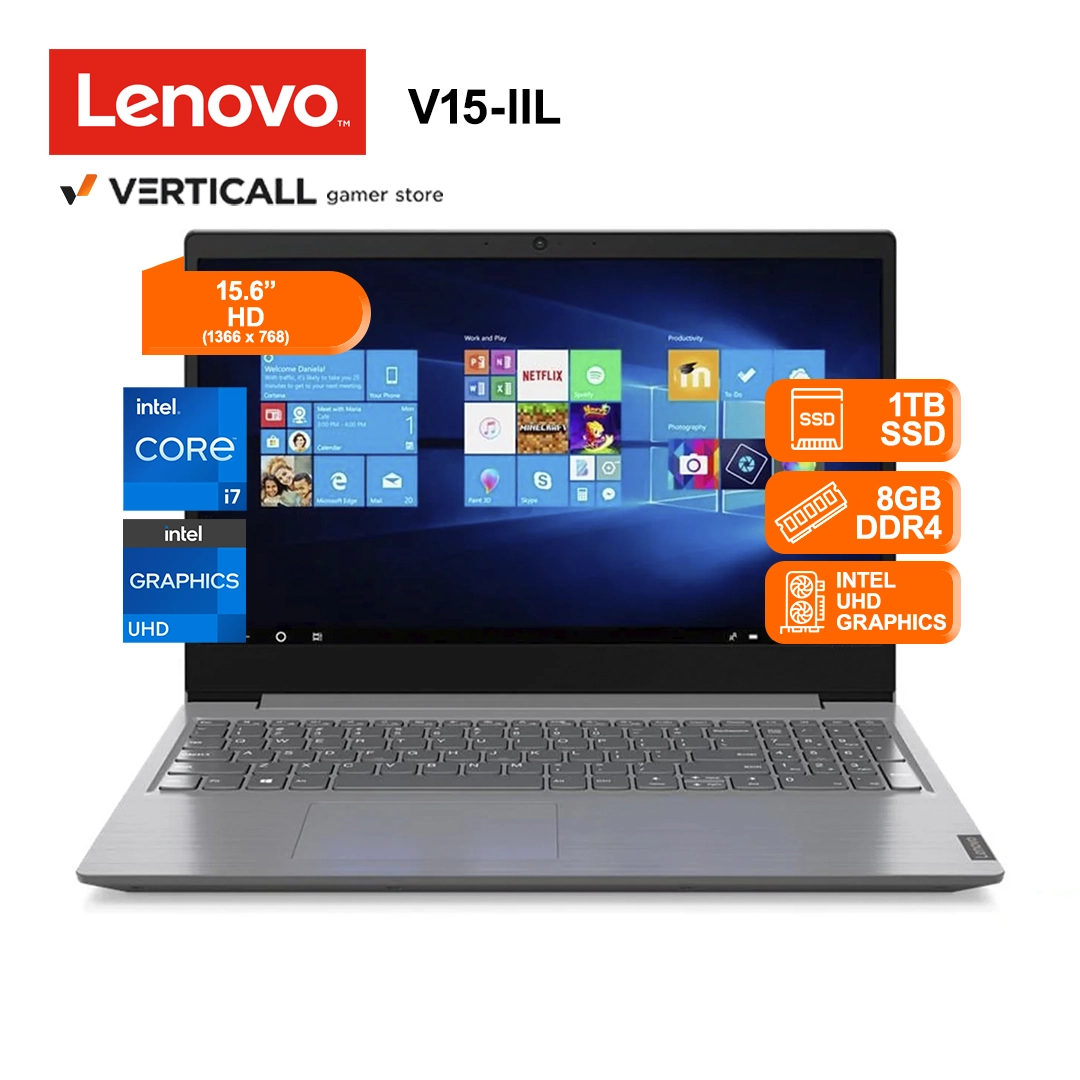 CORE I7-1065G7 LENOVO V15-IIL PORTADA